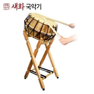 새화국악기 난타북(오동나무)+받침대+북채 1자3치