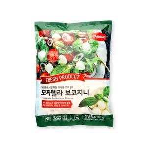 [기타]까몽 모짜렐라 보코치니 1kg 100% 자연치즈 샐러드 토핑 꼬치 치즈