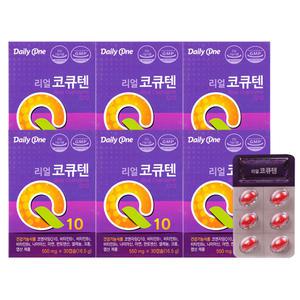 리얼 코큐텐 30CX6개 코엔자임큐텐 아연