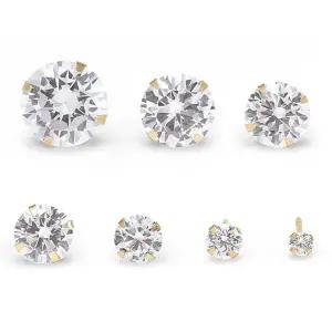 갤러리아 [골드팡] 14k 큐빅 귀걸이 7mm