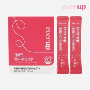 [몸엔용][에버업] 촉촉하고 생기있고 탄력있는 아름다움 저분자피쉬콜라겐C 2g x 30포