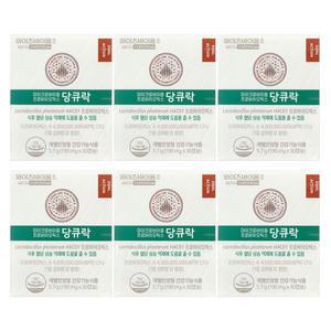 유한양행 와이즈바이옴 혈당유산균 당큐락 190mg x 30캡슐 6개 [디카라이프]