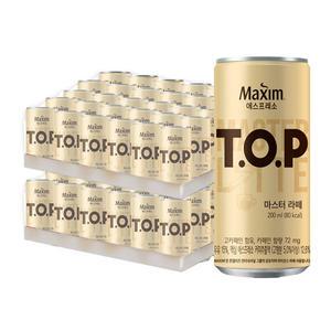 맥심 티오피 마스터라떼 200mlx36캔+36캔(총72캔) #안전박스포장
