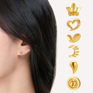 갤러리아 순금 한쪽 디자인 침 귀걸이 6종 택1 24K