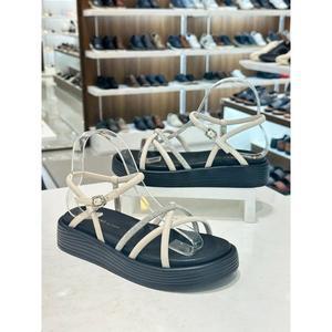 [여주점][미소페][미소페] 여성 발볼교차 스트랩  경량아웃솔 컴포트 샌들(3color)712424029 아이보리