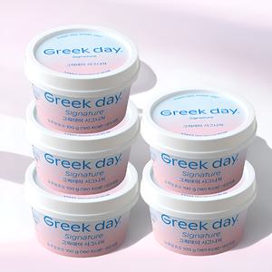 그릭데이 시그니처 꾸덕 쫀득한 떠먹는 그릭 요거트 100g, 5개