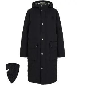 블랙 퀄팅 후드 패딩 자켓 8096919 BLACK/SNUG