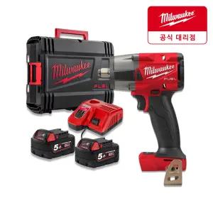 밀워키 M18 FMTIW2F12-502X 18V 임팩트렌치II 5.0x2개