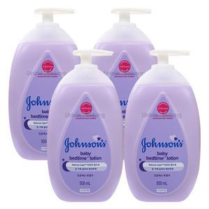 존슨즈 베드타임 베이비 로션 500ml 4개 / 존슨즈베이비 유아바디로션