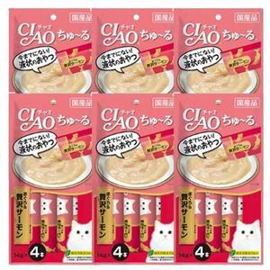 고양이 습식 간식 참치 연어 4개입 6P 파우치 스틱 (WFH2RRH)