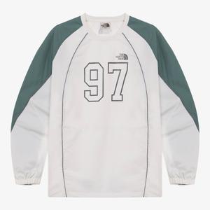 노스페이스 화이트라벨 기능성 간절기 맨투맨티 25SS 킥플렉스 크루넥 NM5MR04K OWH