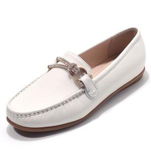 갤러리아 세라 여성 소가죽 컴포트 플랫폼 로퍼 구두 TCP23651 아이보리 1CM