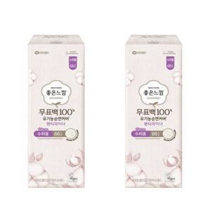 좋은느낌 생리대 팬티라이너 수퍼롱 무표백 66p X 2팩 BNS