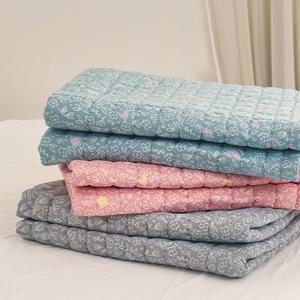 아트 소프마이크로 카페 겸 패드사각 가정용 회색 핑크 블루 누빔 퀼트 국산 사계절 침대요