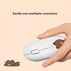 로지텍 페블 M350 무선 블루투스 마우스, 음소거 슬림 블루투스 마우스, 노트북 PC 사무실 홈 라인 프렌즈