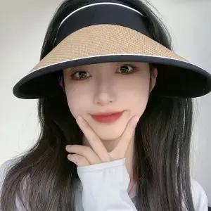 015 접이식 라탄 밀집 돌돌이 썬캡