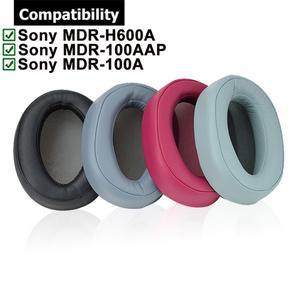 헤드폰 교체용 이어 패드 쿠션 컵 커버, 소니 MDR-100AAP H600A MDR-100A 100A 용 이어 패드