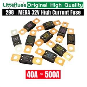 Littelfuse 298 고전류 메가 퓨즈 32V 40A 60A 80A 100A 125A 150A 175A 200A 225A 250A 300A 350A 400A 45