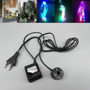 잠튜닝 펌프 220V 3W 4 LED 조명 수족관 연못  Rockery 분수 EU 플러그 조경 DIY180L H 워터
