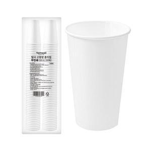 탐사 고평량 무인쇄 종이컵 500ml 100개입 1개 one option