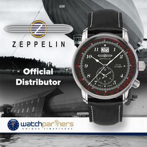 Zeppelin LZ126 Los Angeles 스위스 쿼츠 시계 [세금포함] [정품] Big Date 42mm 케이스 Blk 다이얼 8644-2