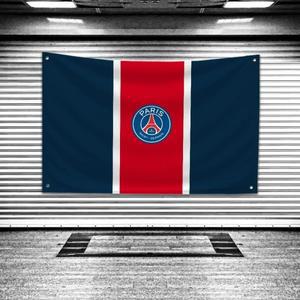 걸이 깃발 정원 배너 미니 소형 소형 휴대용 방 장식 벽 태피스트리 Paris-psg-fc 침실 용 차고