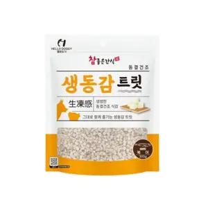 헬로도기 생동감트릿 동결 건조 북어 미니 300g애완동물간식 반려 훈련용 강아지영양
