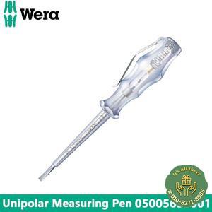 WERA 05005655001 전압 테스터 견고한 클립이있는 단극 측정 펜 안티 롤링 보호 편리한 손 도구