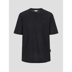 빈폴 BEANPOLE MEN 메쉬 슬릿넥 반소매 티셔츠 블랙 BC5742C025 354580