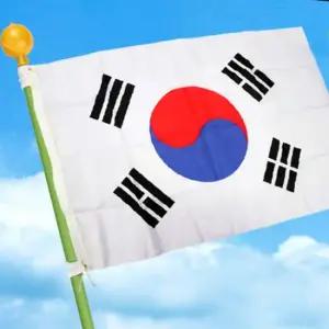 3단접이식 회전깃대 태극기