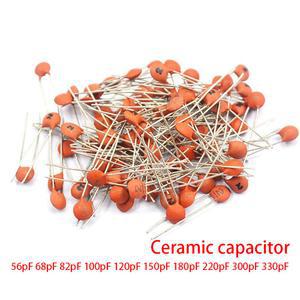 100PCS 세라믹 커패시터 50V 220PF 56PF 100PF 120PF 180PF 68PF 330PF 300PF 150PF 82PF