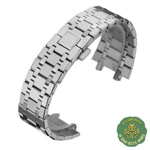 AP 15400 ROYAL Audemars Piguet 로얄 오크 시계 스트랩 26mm 남성용 팔찌 904L 솔리드 스테인레스 스틸 밴