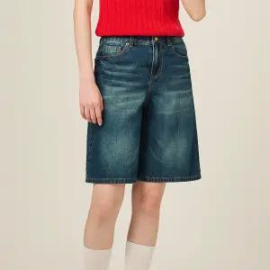 빈폴 레이디스 A라인 데님 숏 바지 - 블루 (BF5425C05P) 685512