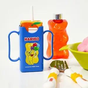 고품질 하리보 손잡이 미니 팩홀더 125ml 2P 두유 음료 주스 작은음료수홀더 두유팩케이스 (WFJDSD9)