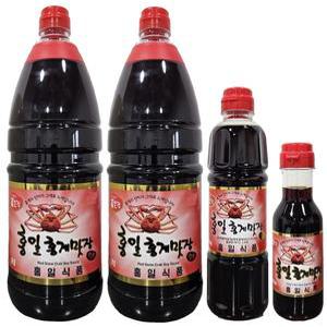 홍일점 홍게맛장1.8리터 2개 + 700미리 홍게간장 골드 액젓 진국