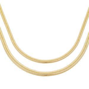[새미쥬얼리]14k 신형 더블뱀줄 목걸이 2mm