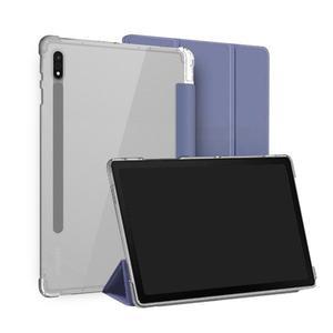 [헤이맨] 갤럭시탭 S8 S7 S펜 수납 북커버 투명 TPU 플립 케이스