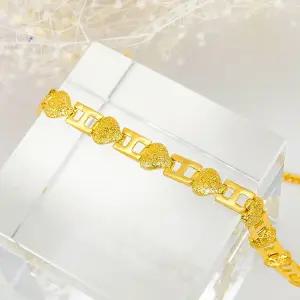 순금 하트홀릭 팔찌 24k 18.75g 5돈 금팔찌 여자 각인
