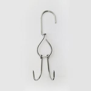 듀얼회전 정육고리 S자 고기걸이 바베큐 후크 정육점 S고리-스텐304 2.5X19cm 국산