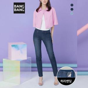 [뱅뱅] 여성 썸머 슬림 스트레이트핏 스판데님 3종택1