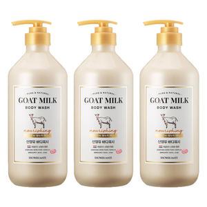 샤워메이트 산양유 마누카 바디워시 800ml, 3개