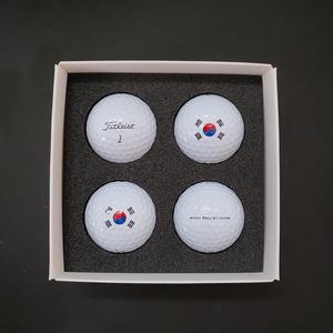 타이틀리스트 23년 Pro V1 4구 태극기 에디션세트 [로고인쇄/선물포장] 짱골프