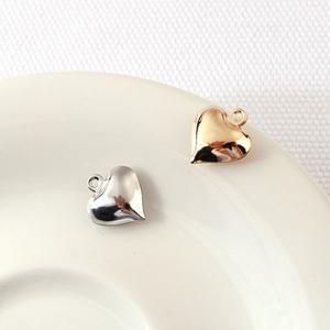 비즈아이 [7355-02]메탈펜던트 신주뾰족하트 12x13mm ,1개
