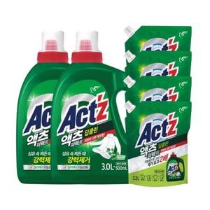 액츠 퍼펙트 액체 세탁세제 3.5L x 2 + 2.2L x 4 - 딥클린