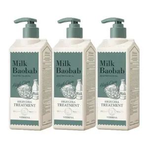 [유통기한 임박] 밀크바오밥 하이세라 트리트먼트 버베나, 500ml, 3개
