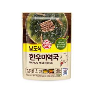 [인정식탁][오뚜기] 남도식 한우미역국 500g x 12