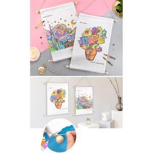 고흐 명화 해바라기 별이빛나는밤 도안 패브릭 족자 DIY 5p 오감발달 교구 쉬운만들기 성당