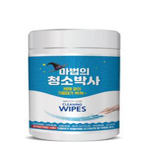유한그린텍 마법의청소박사 150매 기름때제거 크리너티슈 업소용 물티슈 가정용 물티슈