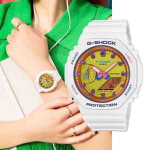 백화점AS 가능 지샥 미니 지얄오크 GMA-S2100BS-7A 탄소코어 전자 방수 시계