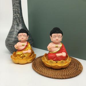 석가모니 부처님 태양열 노호혼 불상 석가탄신일 차량용 불교굿즈 연꽃/대(大)